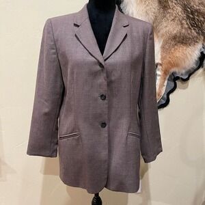 Vintage Pendleton 12 Brown Blazer 100% Virgin Wool Retro Old Money Office Classy